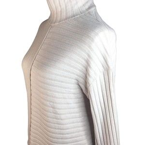 Anthropologie NWT Saturday Sunday Knit Mockneck Long Sleeve Taupe Sweater